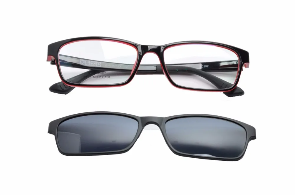 

EV Frame With Magnetic Polarized Glasses Sunglasses Clip Polarized Sunglasses Clip On Myopia Driving Glasses Purpose EV1409NEW