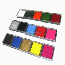 450 шт штемпельная подушечка для рукоделия/Красочные мультфильм чернильные подушечки для различных видов штампов 15 цветов