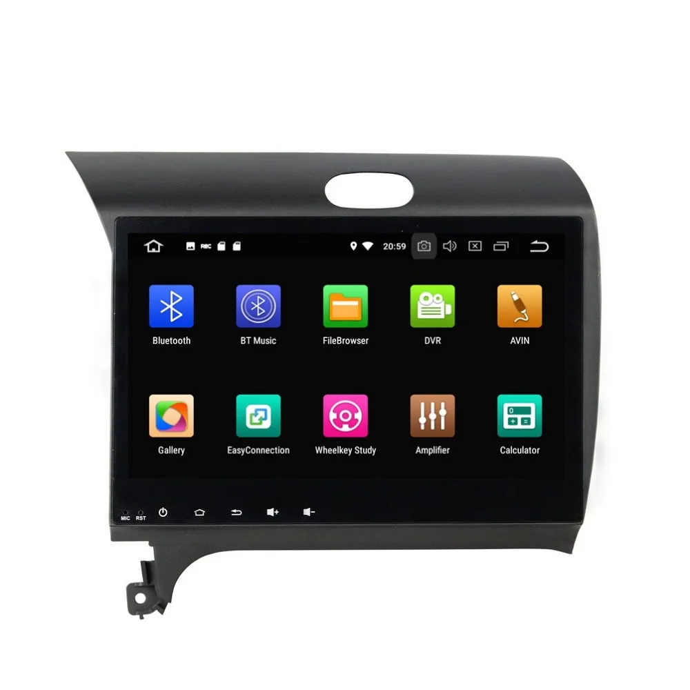 Excellent 10.1" Android 8.0 Octa Core Car DVD Player for Kia Cerato K3 Forte 2013 4GB RAM Car Radio GPS WIFI Bluetooth USB DVR 32GB ROM 1