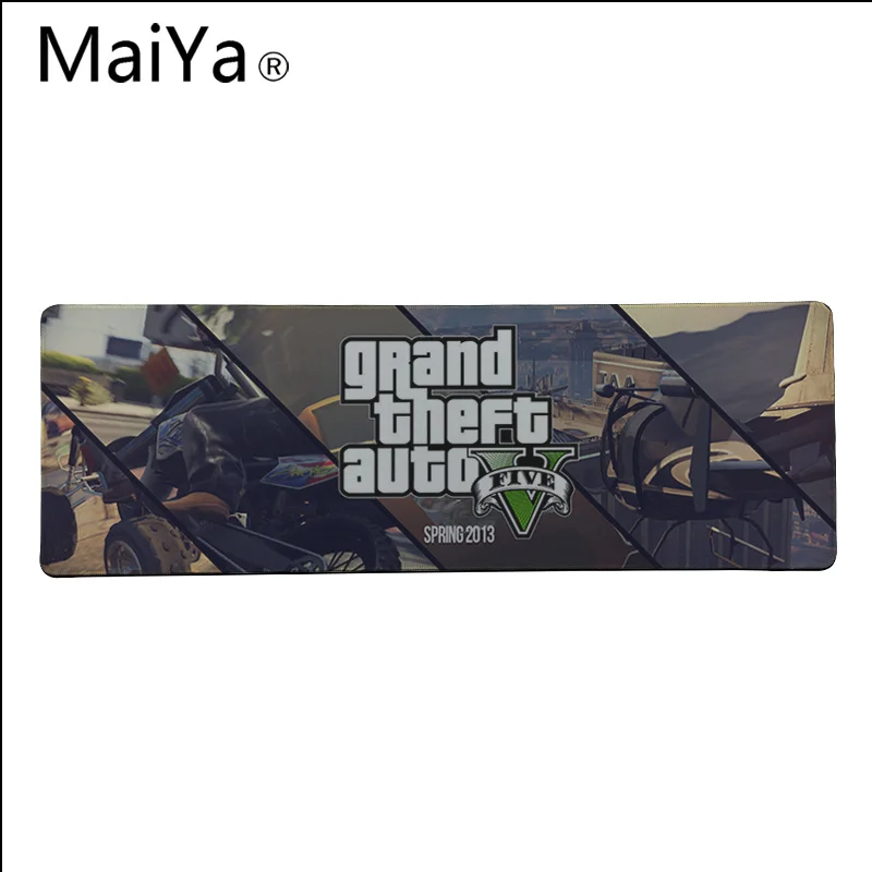 Lock Edge 40X90cm Maiya одежда высшего качества GTAV Grand Theft Авто V красивые коврик для мышки в стиле аниме Большой Мышь Pad клавиатуры коврики - Цвет: Lock Edge 40X90cm