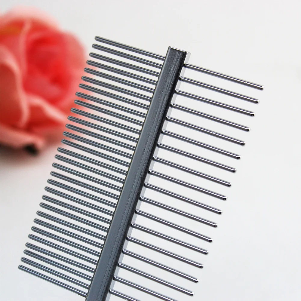 

For Cats Practical Professional Loose Wooden Handle Tools Pet Grooming Brush Cleaning Portable Double Sided Comb Lightweight