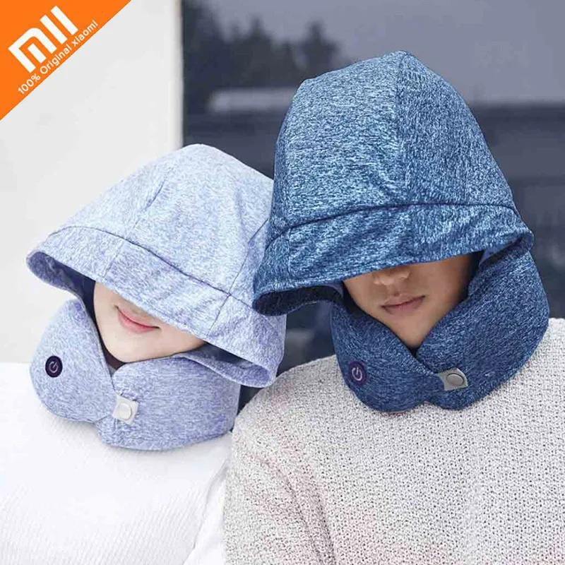 

Xiaomi protect neck cervical spine U-shaped Pillow Smart sleep aid Shading Cap Household travel eye protect Rest for Office Car