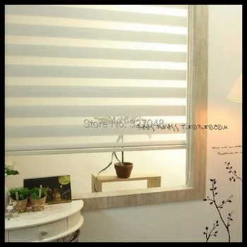 

FREE SHIPPING blackout zebra blinds budget blinds double-layer roller blinds window curtain