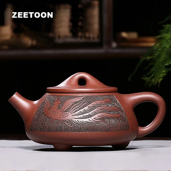 

470cc Authentic Yixing Teapot Master Handmade Chinese Health Purple Clay Jing Zhou Stone Scoop Pot Creative Zisha Kettle Tea Pot