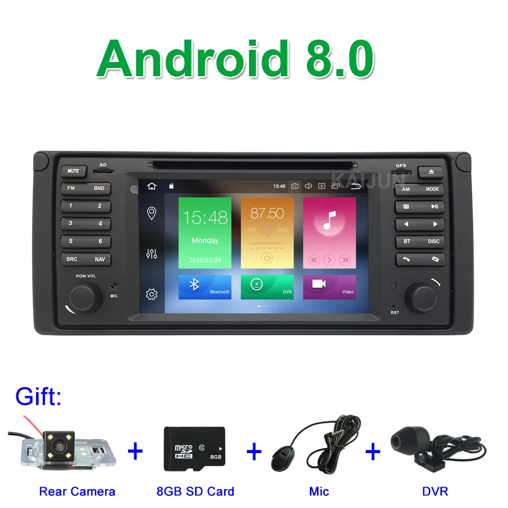 

7" 4GB RAM 8 Core Android 8.0 Car DVD Multimedia Player for BMW E39 M5 with GPS Bluetooth wifi Radio