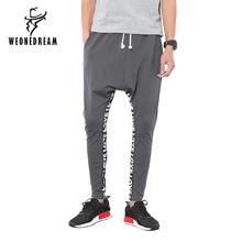 Для мужчин S панк Брюки для девочек человек повседневные штаны-шаровары Для мужчин Треники хип-хоп Мотобрюки длинным бегунов прохладный хлопок Брюки для девочек с эластичной талией