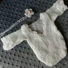 Милый детский комбинезон для девочек, Вязаная Повязка Голову вязаный крючком маленьких девочек комбинезоны новорожденных, боди для новорожденных