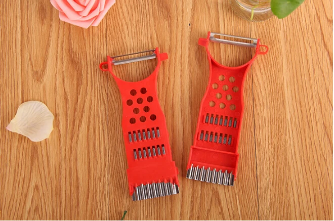 

1PC Multi Function Kitchen Tools Vegetable Peeler Grater Kitchen Handheld Stainless Steel Potato Cutter Slicer KC 1412