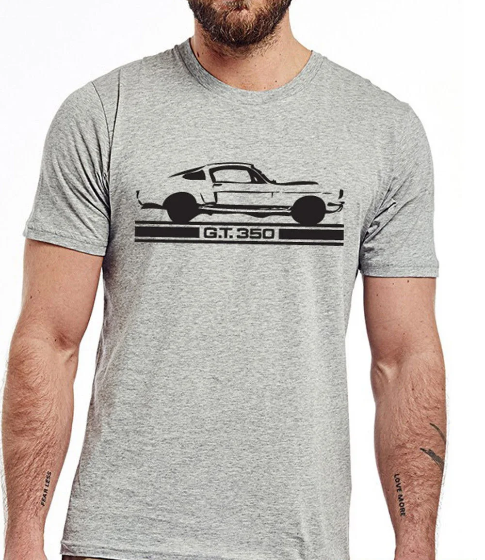 Men 2018 Summer Tees T Shirt Classic American Car Fans Mustang GT350
