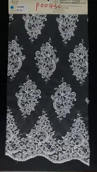 

latest design embrodiery cord lace fabric for wedding dress