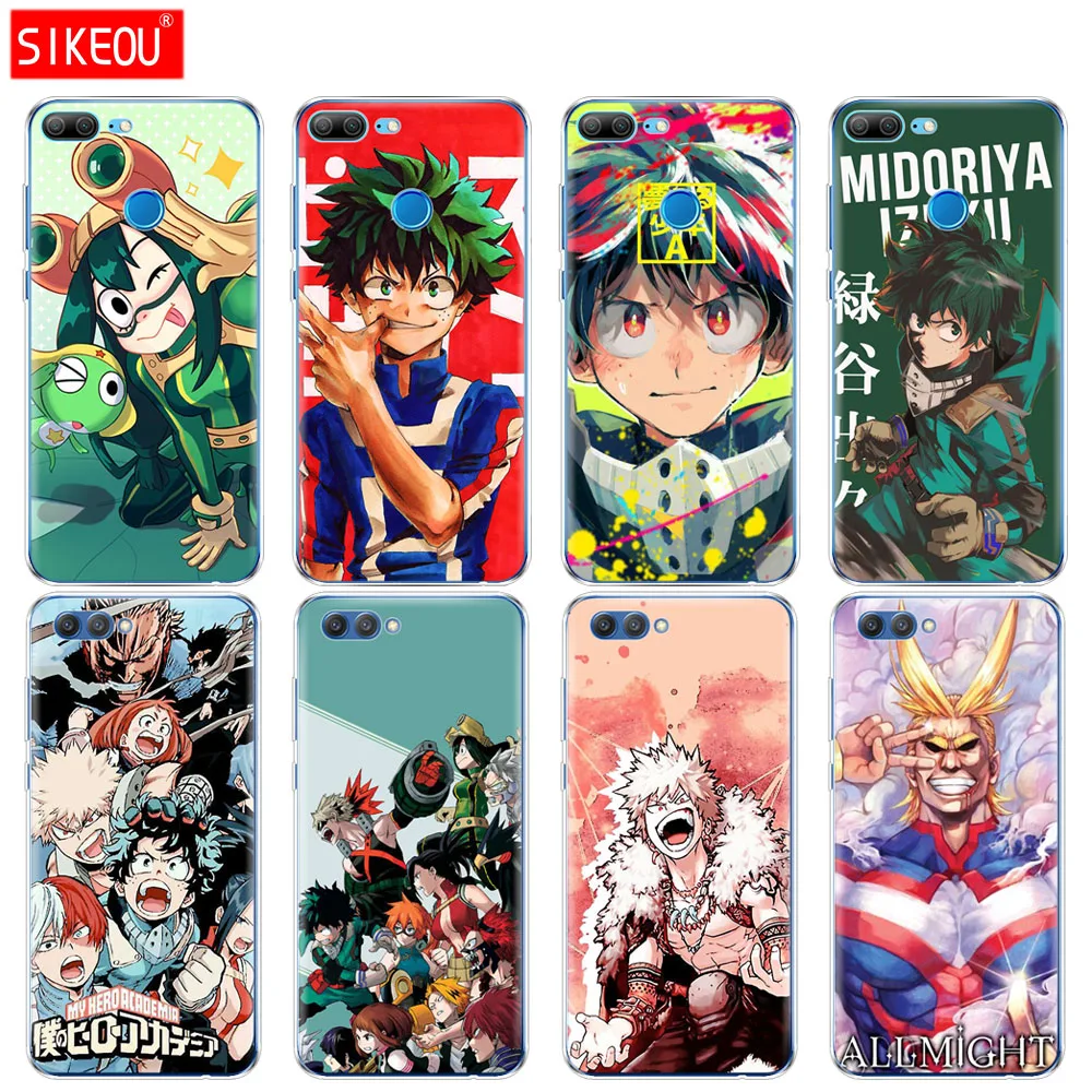 

SIKEOU My Hero Academia Anime Silicone Cover phone Case for Huawei Honor 10 V10 3c 4C 5c 5x 4A 6A 6C pro 6X 7X 6 7 8 9 LITE
