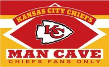 3X5FT KC kansas city chiefs man cave flag Digital printing banner