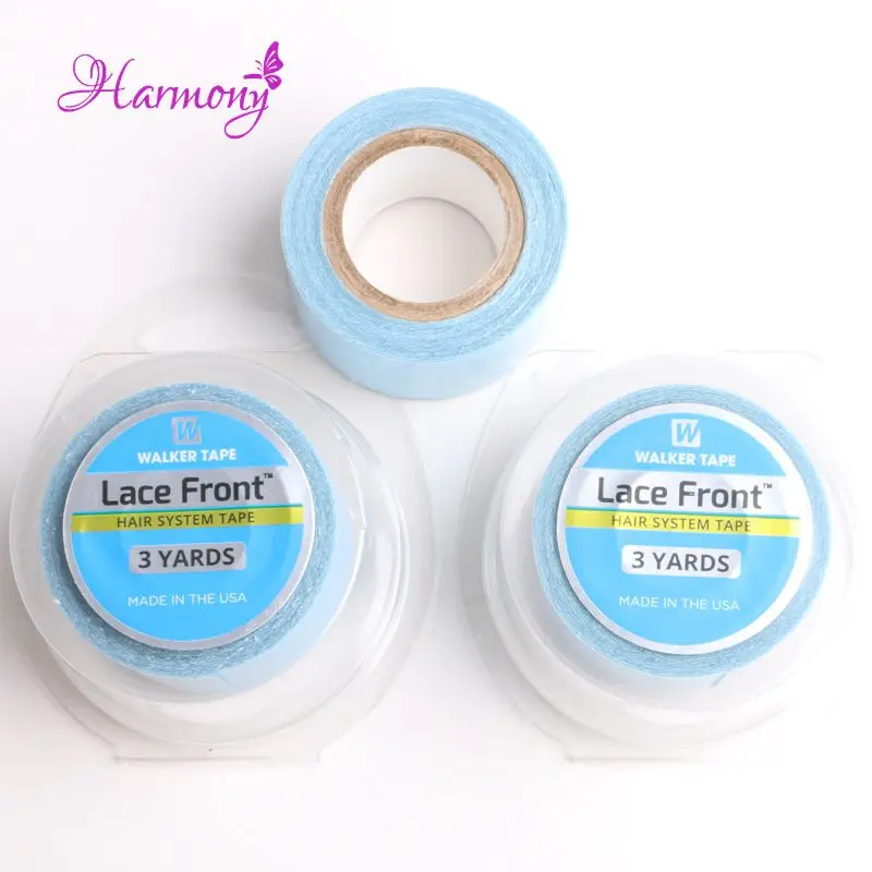 5rolls Blue Color Lace Front hair system tape 1''*3 yards double side adhesive tape for hair extension/lace wig/ toupee