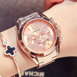 GIMTO Brand Luxury Rose Gold Women Watch Waterproof Calendar Unique Quartz Business Dress Watches for Female Golden Lady Clock GIMTO Brand Luxury Rose Gold Women Watch Waterproof Calendar Unique Quartz Business Dress Watches for Female Golden Lady Clock