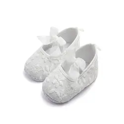 Милый Малыш Обувь Младенческая малышей цветок мягкая подошва малыш Обувь для девочек для маленьких мальчиков Обувь для младенцев Prewalker От 3