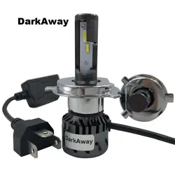 DarkAway Hi Lo H4 светодиодный H7 H11 HB3 HB4 H27 H3 H1 фары автомобиля лампы 6000 К 3000 К 4300 К авто фары противотуманные 8000lm стайлинга автомобилей