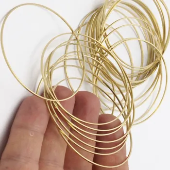 

... 25pcs.. Raw Brass Circle round Connectors..sz (60mm) Bs-1112
