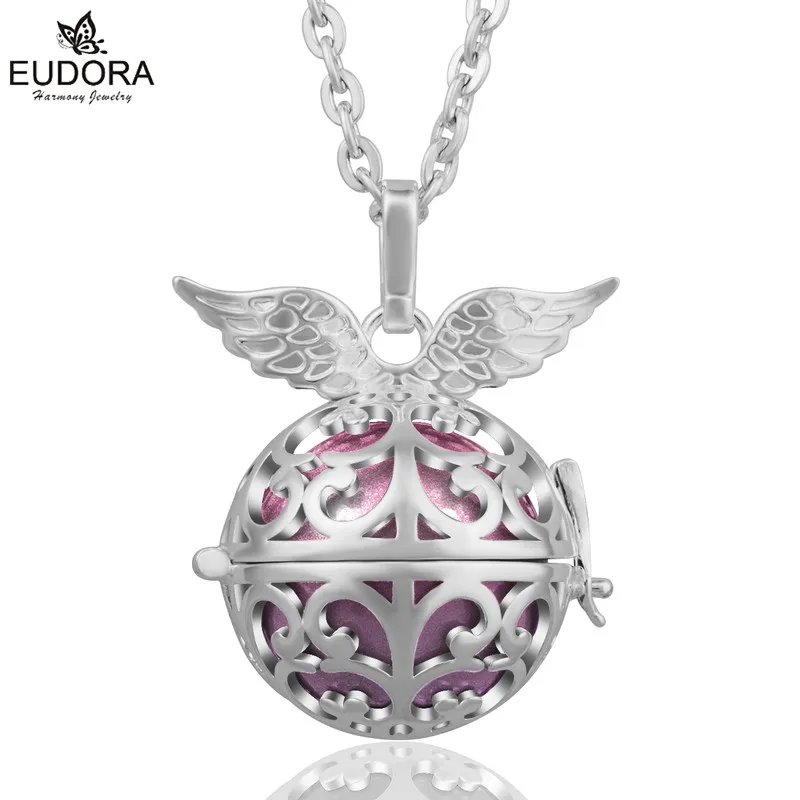 Eudora подвеска в виде шара гармонии, медная металлическая подвеска в виде ангела, 20 мм, детский колокольчик, подарок на Рождество - Окраска металла: K140N20A33