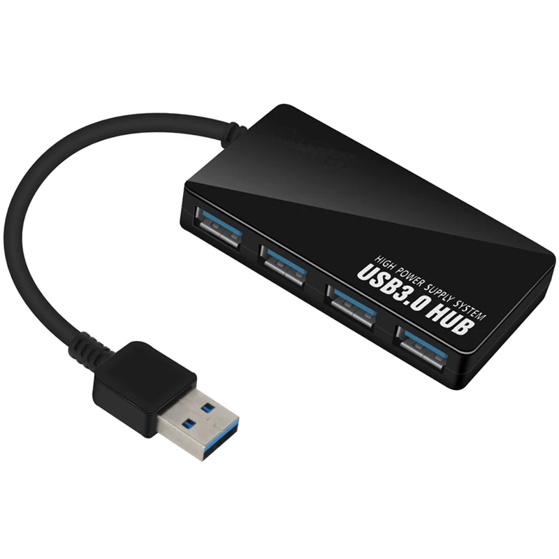 Высокое качество USB 3,0 концентратор Скорость 5 Гбит/с 4 порта USB разветвитель usb концентратор 3,0 адаптер Аксессуары для ноутбуков hab usb для ПК