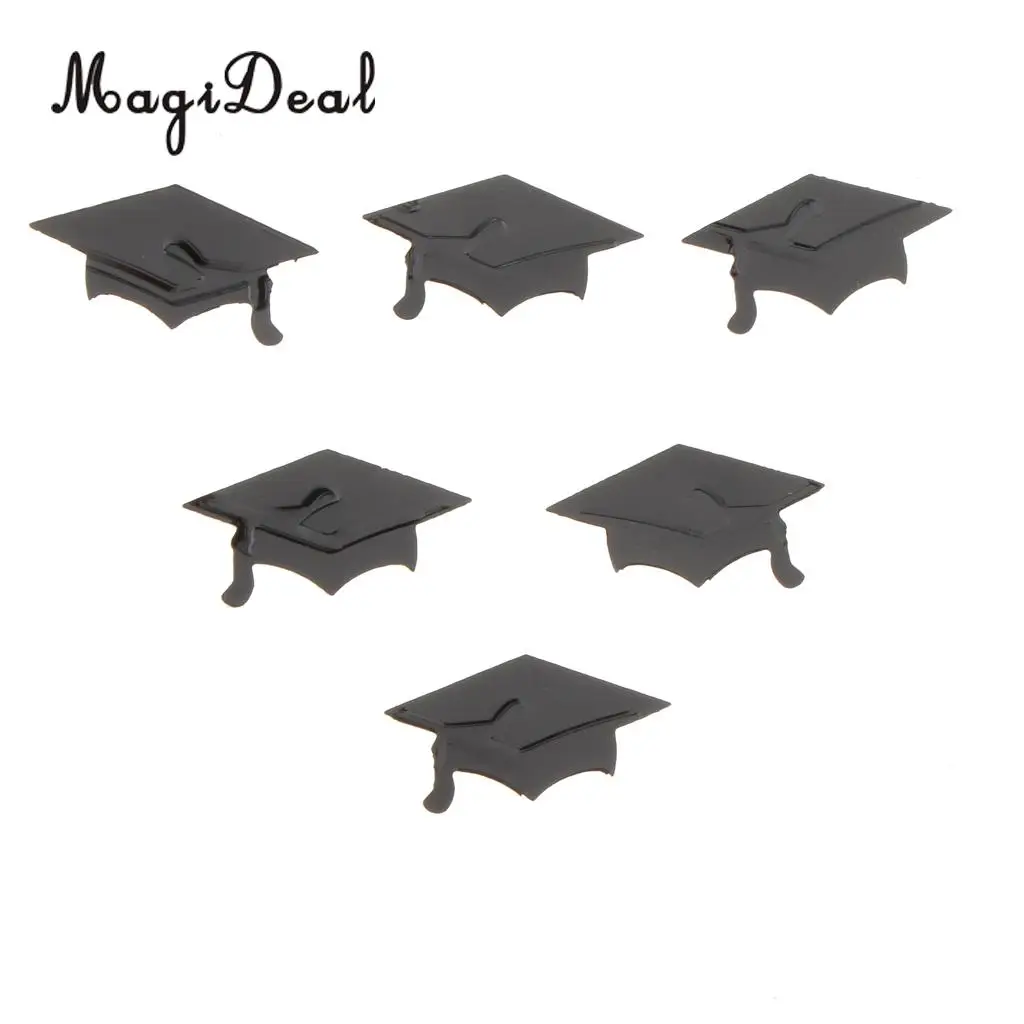 Grad Cap Scatter Table Confetti School Graduation Party Decoration Black
