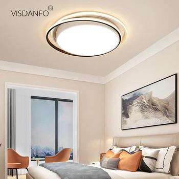 

Remote control Surface Mounted Modern Led Ceiling Lights lamparas de techo Rectangle acrylic led Ceiling lights lamp fixtures