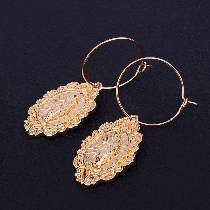 Religious Jesus Pendant Earrings for Women Girls Jewelry 2018 Summer