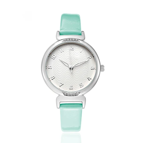 

2019 Women Rhinestone Watches Lady Rotation Dress Watch brand Real Leather Band Big Dial Bracelet Wristwatch Crystal Watch NO.2