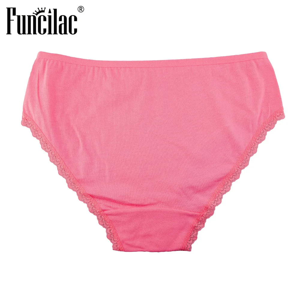 FUNCILAC женское нижнее белье хлопковые бесшовные трусики короткие женские