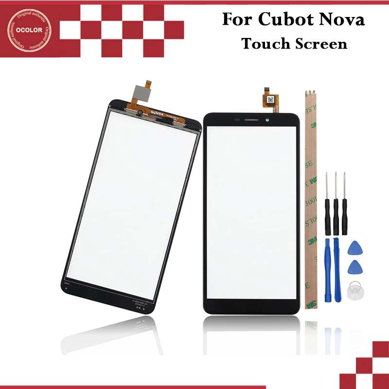

ocolor For Cubot Nova Touch Panel Touch Screen Digitizer Sensor Replacement For Cubot Nova Phone Accessories +Tools +Adhesive