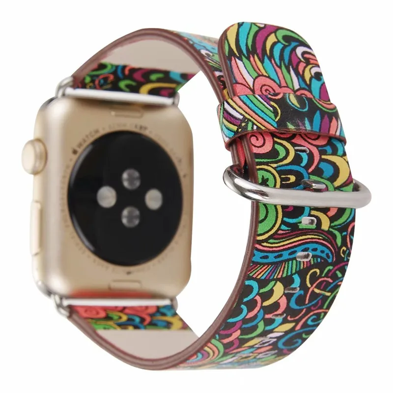 Кожаный ремешок для часов Apple Watch 44 мм 42 40 38 серии iwatch1 2 3 4era наручные часы с