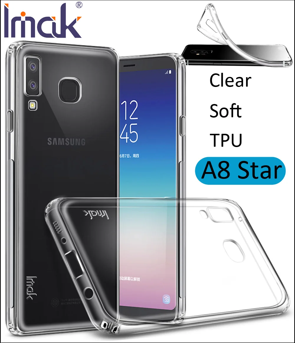 

IMAK Clear Transparent TPU Case For Samsung Galaxy A8 Star G8850 Soft Silicone Cover
