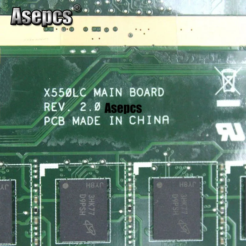 Asepcs X550LC материнская плата для ноутбука ASUS X550LC X550LD A550L Y581L W518L X550LN тестовая оригинальная материнская плата 2G/I5-4200U GT720M EDP