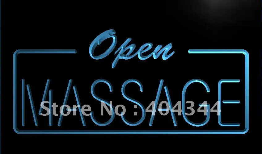 LB365-открытая Массажная приманка бизнес светодиодный неоновый свет вывеска