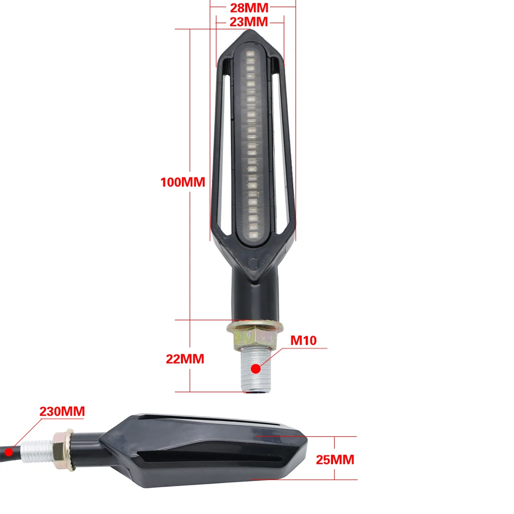 4X светодиодный желтый указатель поворота для мотоцикла, плавный задний светильник, мигает мотоцикл, красный тормозной светильник, белый дневной светильник