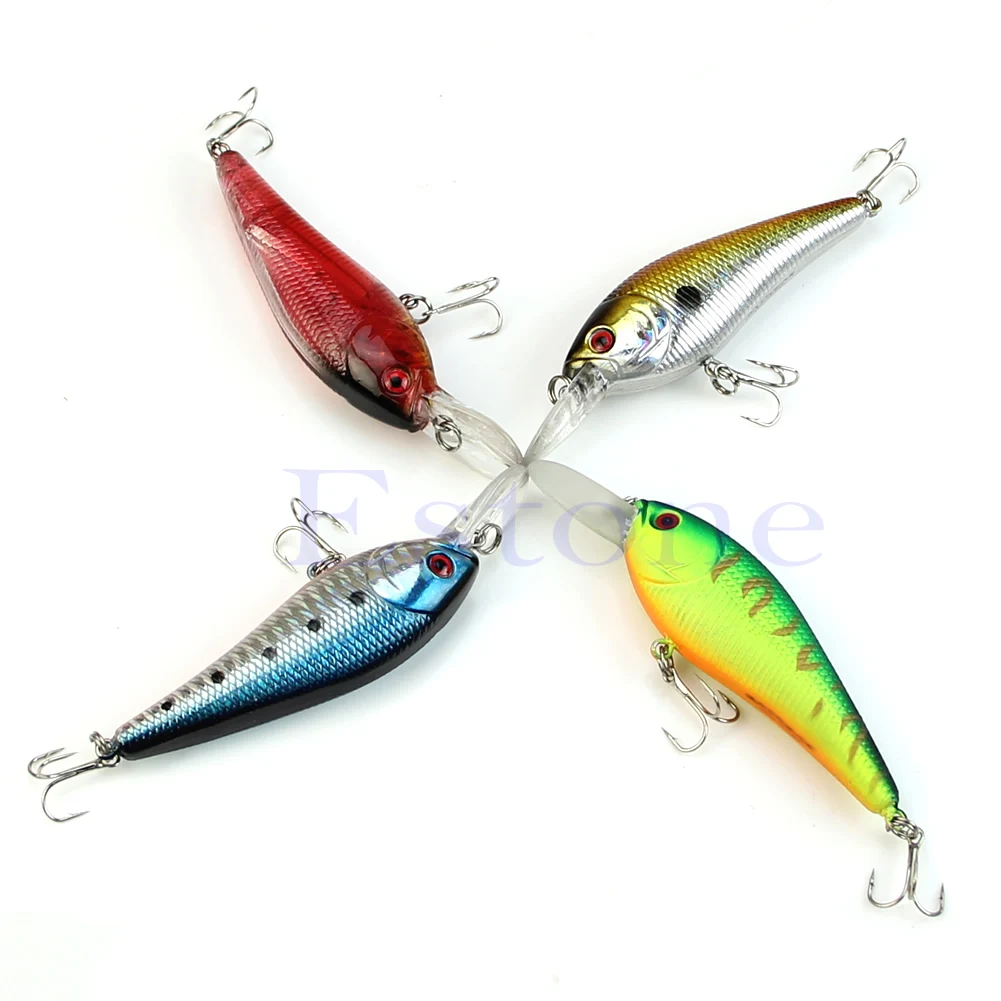 

Minnow Floating Fishing Lures Crank Bait Crankbait Hook Tackle Treble