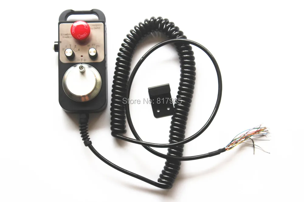 

On sale 4 Axis Handwheel with Emergency Stop MPG Pendant manual pulse generator for Siemens, MITSUBISHI, FANUC etc