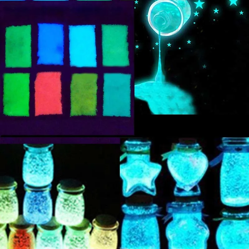 

10g luminous party DIY colorful paint stars making wishing bottle fluorescent particle toy luminous sand fluorescent stone