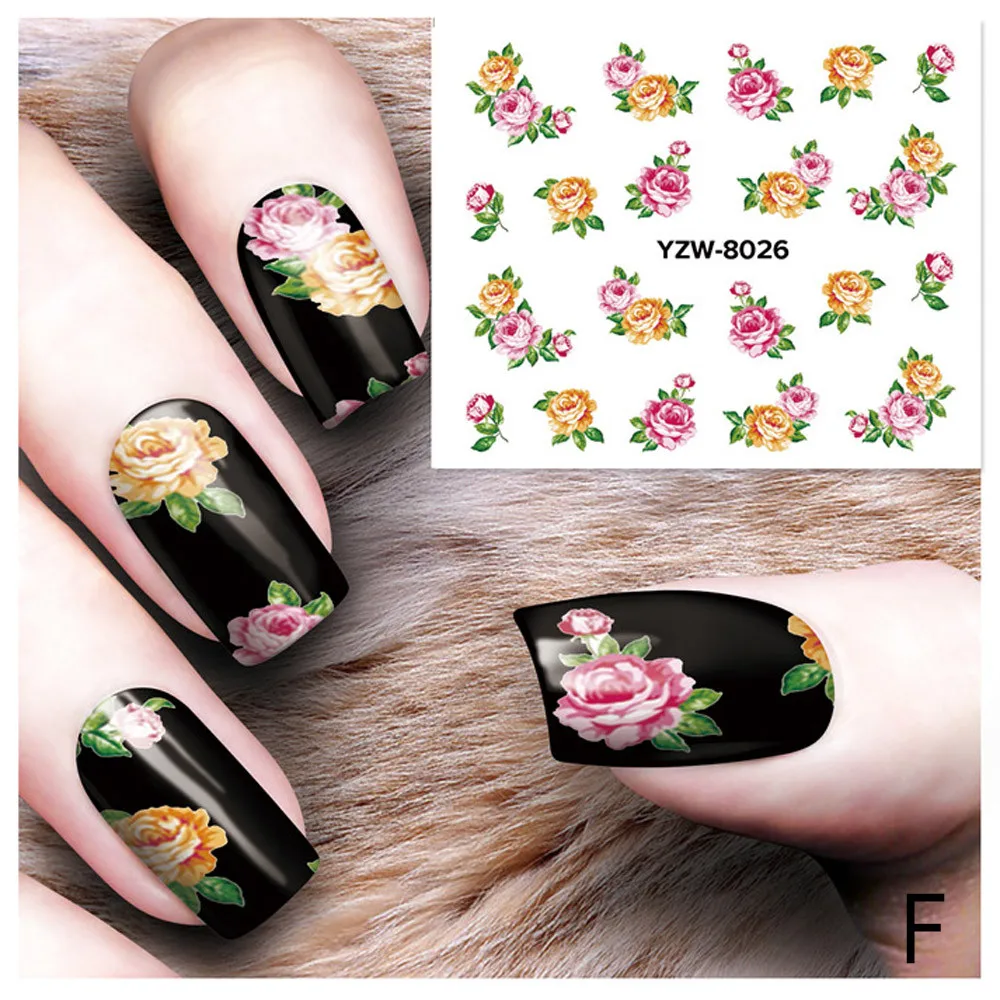 OutTop наклейки для ногтей DIY Аппликация для ногтей Клей цветок ротанга наклейки для ногтей кружевной дизайн паста для ногтей Французский маникюр G24 0,5 5 - Цвет: F