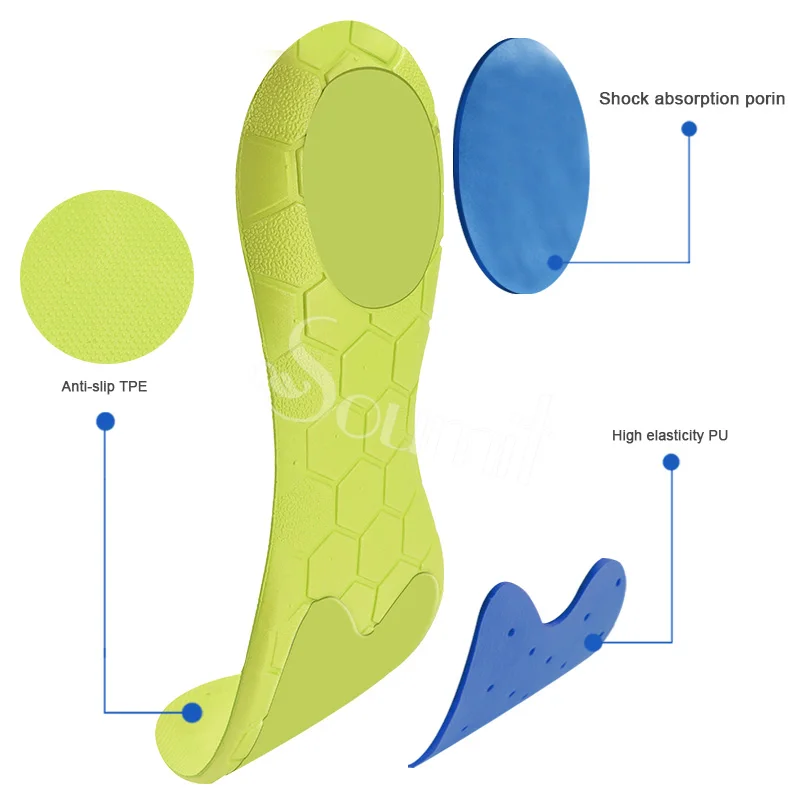Спортивные стельки Soumit унисекс для обуви дышащие противоскользящие кроссовки