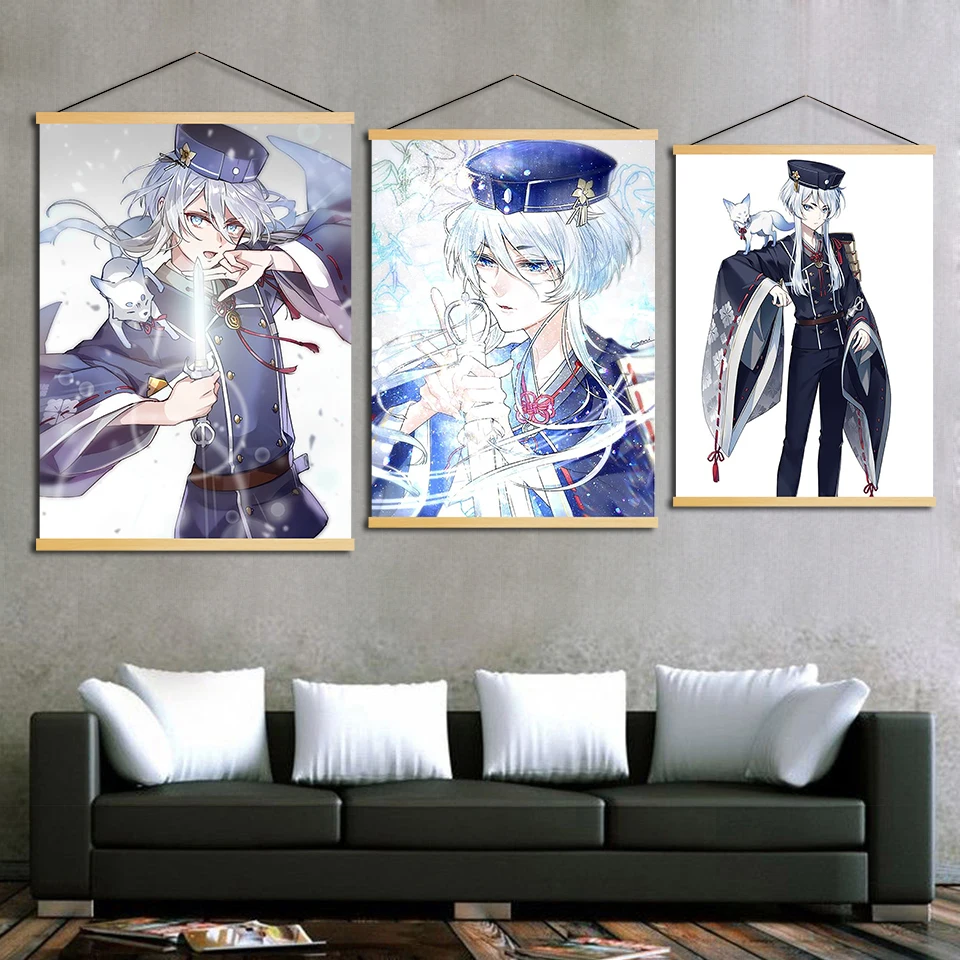 Холст с печатью постера Wall Art анимация роль Nordic Стиль Touken Ranbu современный цельно
