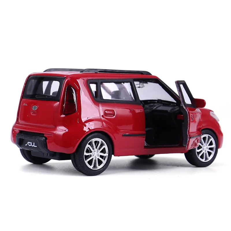  Best selling 1:36 Kia SOUL off-road alloy car modelsimulation die-casting door pull back children's