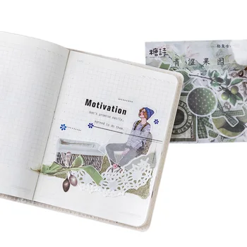 

15pack/lot Vintage Time Series decoration Flower butterfly sticker Creative Handbook Diary DIY Decorative Sticker