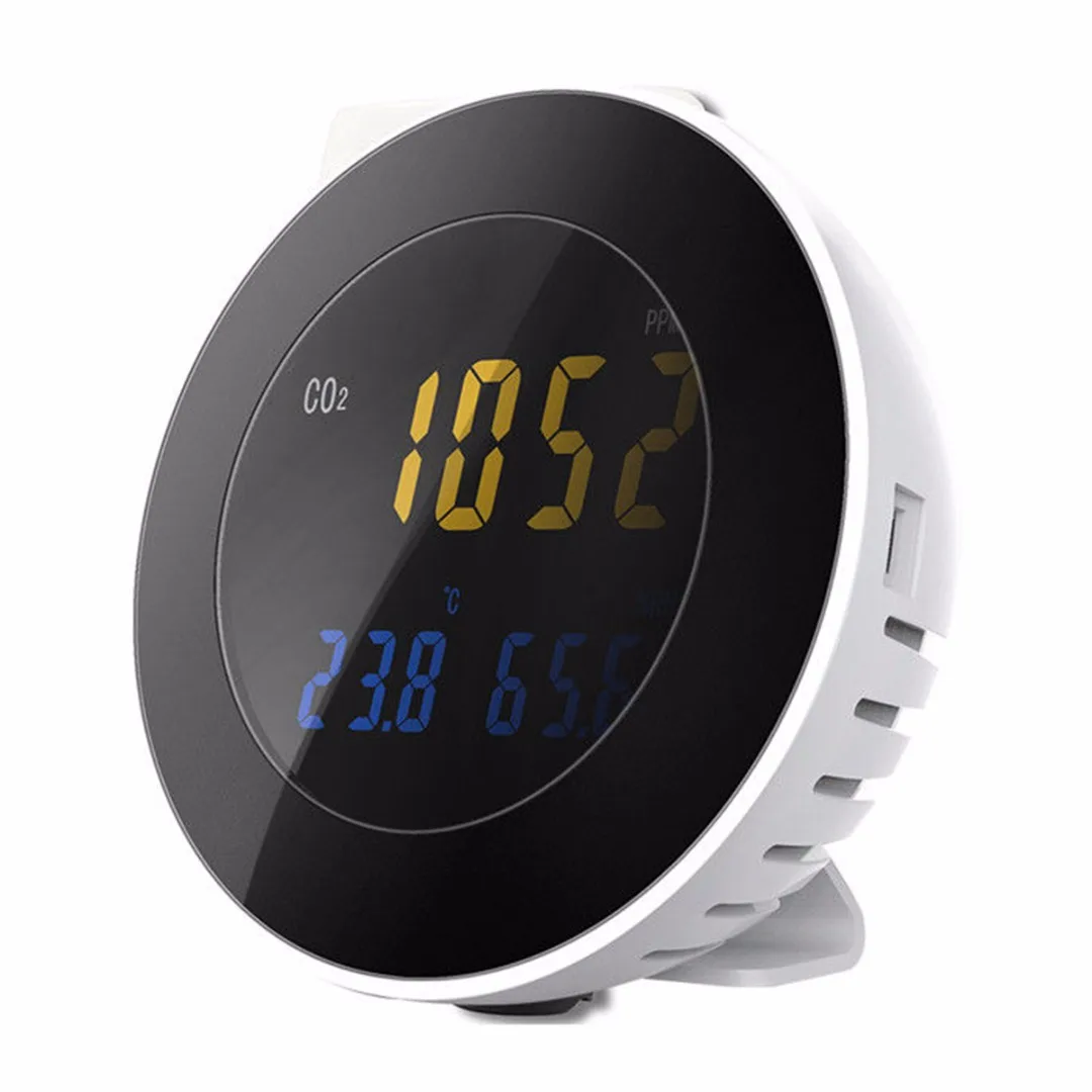 

9999ppm Carbon Dioxide CO2 Detector Meter Air Temperature Humidity Data Logger For Daily Use