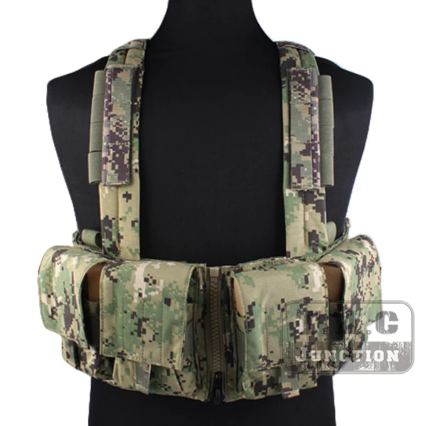 

Emerson Tactical Adjustable LBT-1961K 7.62 Load Bearing Chest Rig AOR2 LBT 1961K Carrier Vest w/ Zipper & M4 Mag Pouches