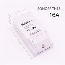 Sonoff 10A/16A Температура И Влажность Мониторинга Датчик Wi-Fi Smart Switch Контроллер Дистанционного Управления Переключатель Для Умного Дома