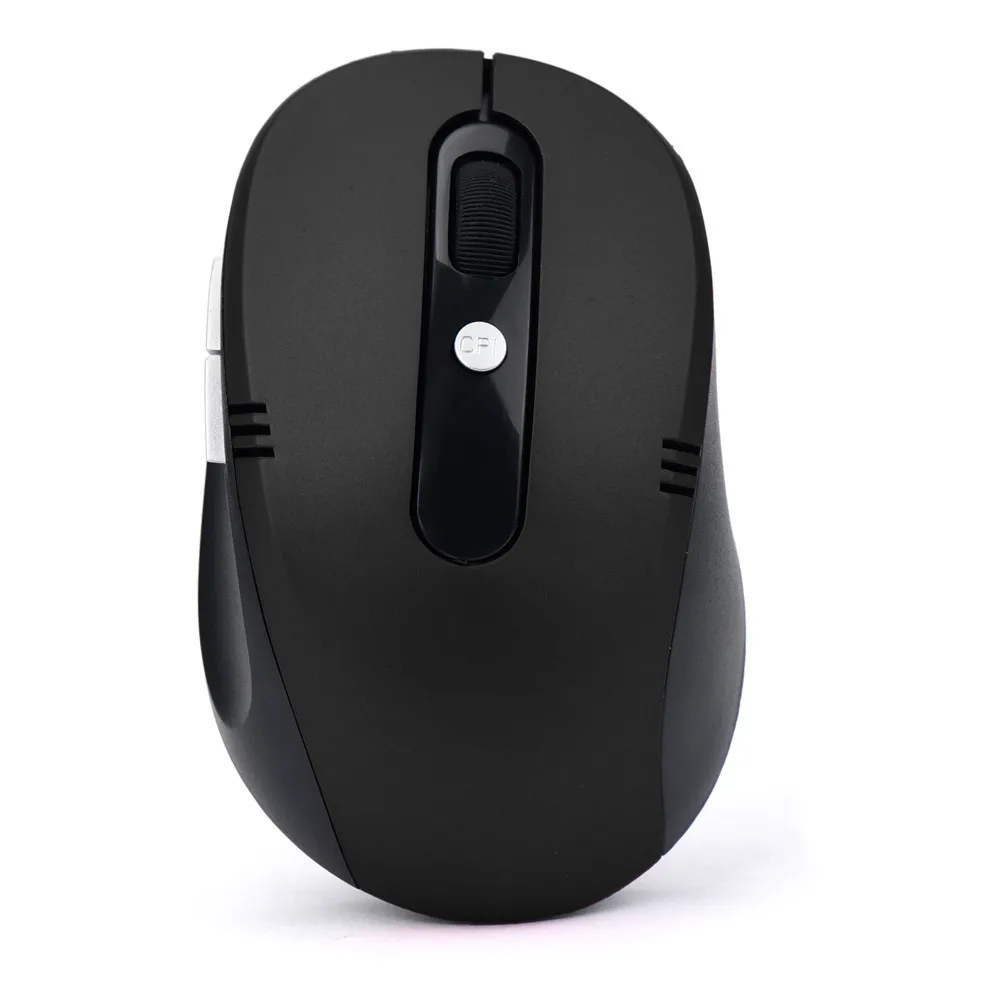 

2.4GHz 1600DPI Wireless Mouse USB Optical Scroll Mice for Tablet Laptop Computer Luxury Power Switch #T2