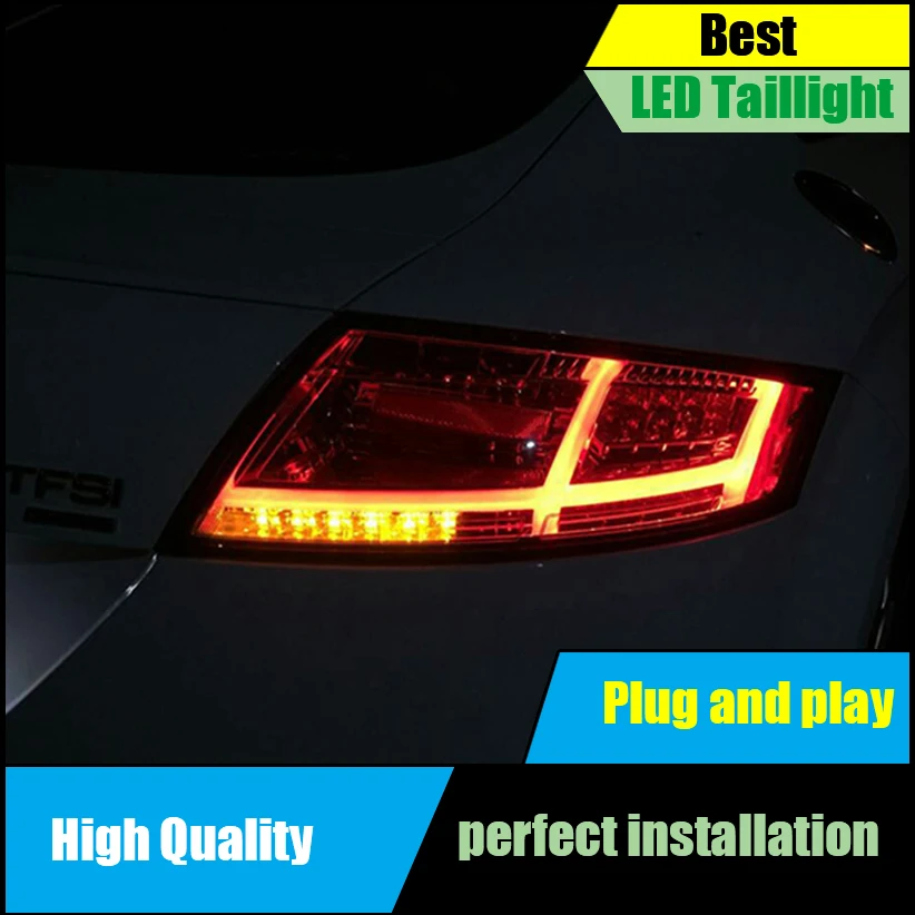 

Car Styling For Audi TT 2006-2013 Tail Light Assembly LED Taillight Rear Lamp dynamic turn signal +Reverse+Brake+Driving Light