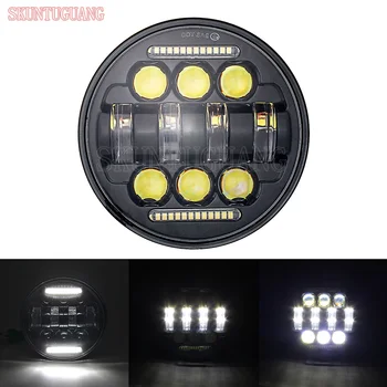 

5.75Inch 66W LED Headlight White DRL Light Driving Light Motorcycle Headlamp For Harley