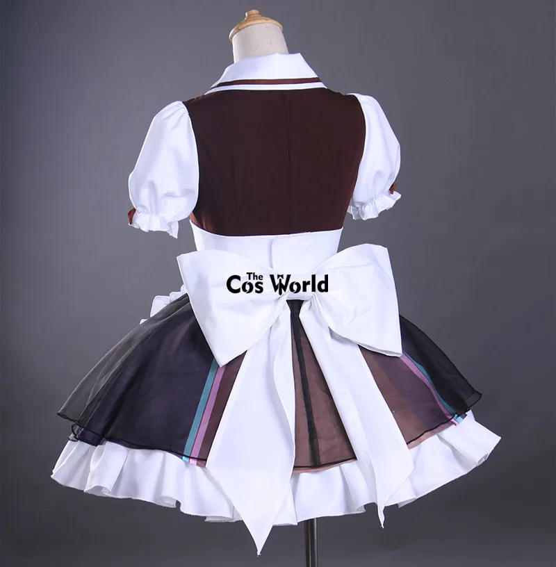 Вокалоид Хацунэ Мику кафе Лолита горничный фартук платье униформа наряд аниме костюмы для косплея