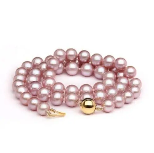 

AAA+ 9-10MM NATURAL SOUTH SEA GENUINE PURPLE PERFECT PEARL NECKLACE